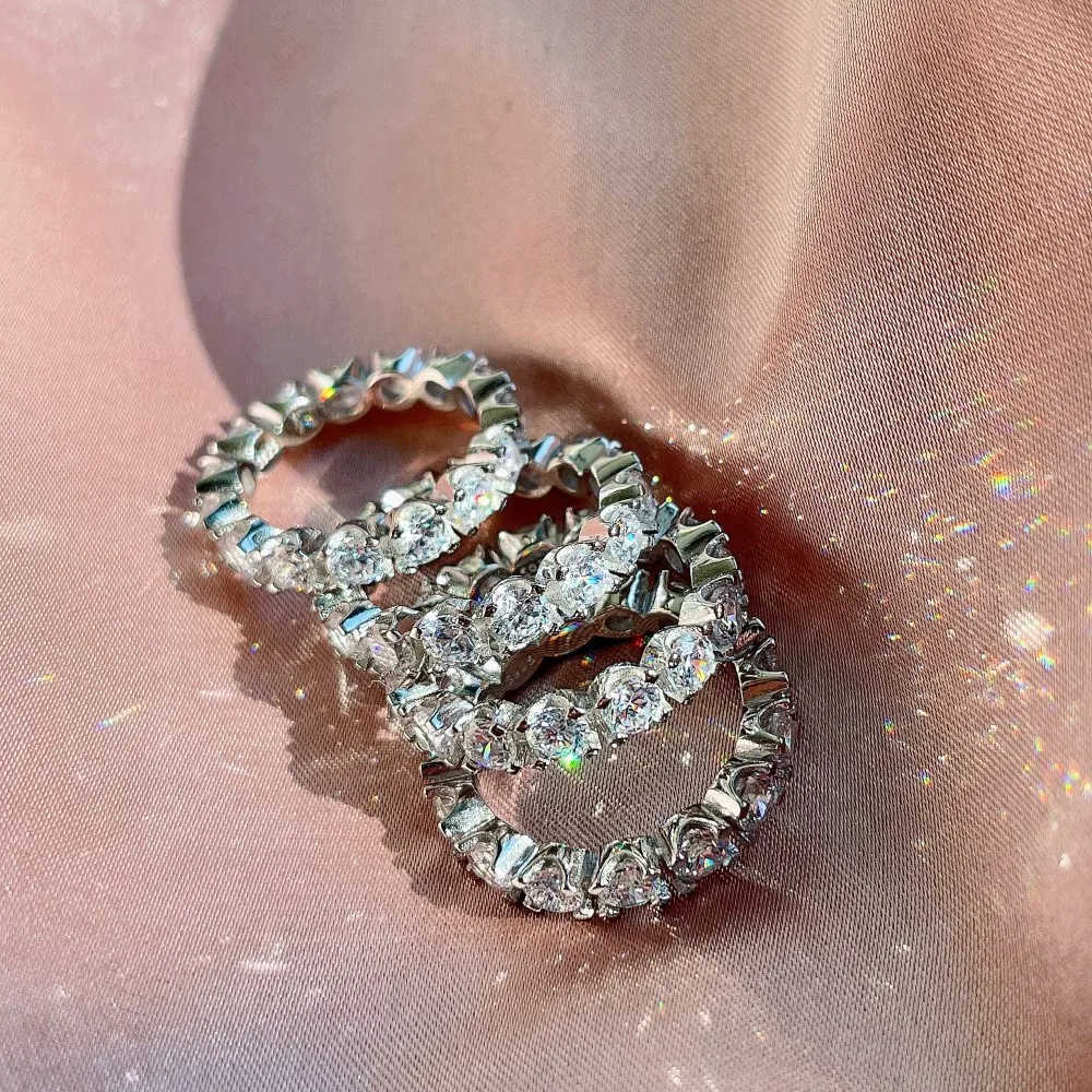 Sparkle Zirconia Stackable Band Ring 70100124 - image2