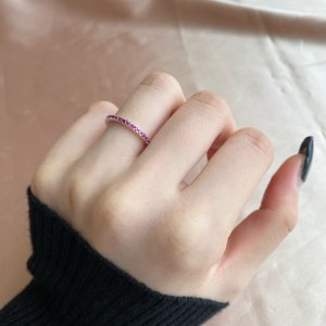 Multicolor Zirconia Stackable Band Ring 70100125