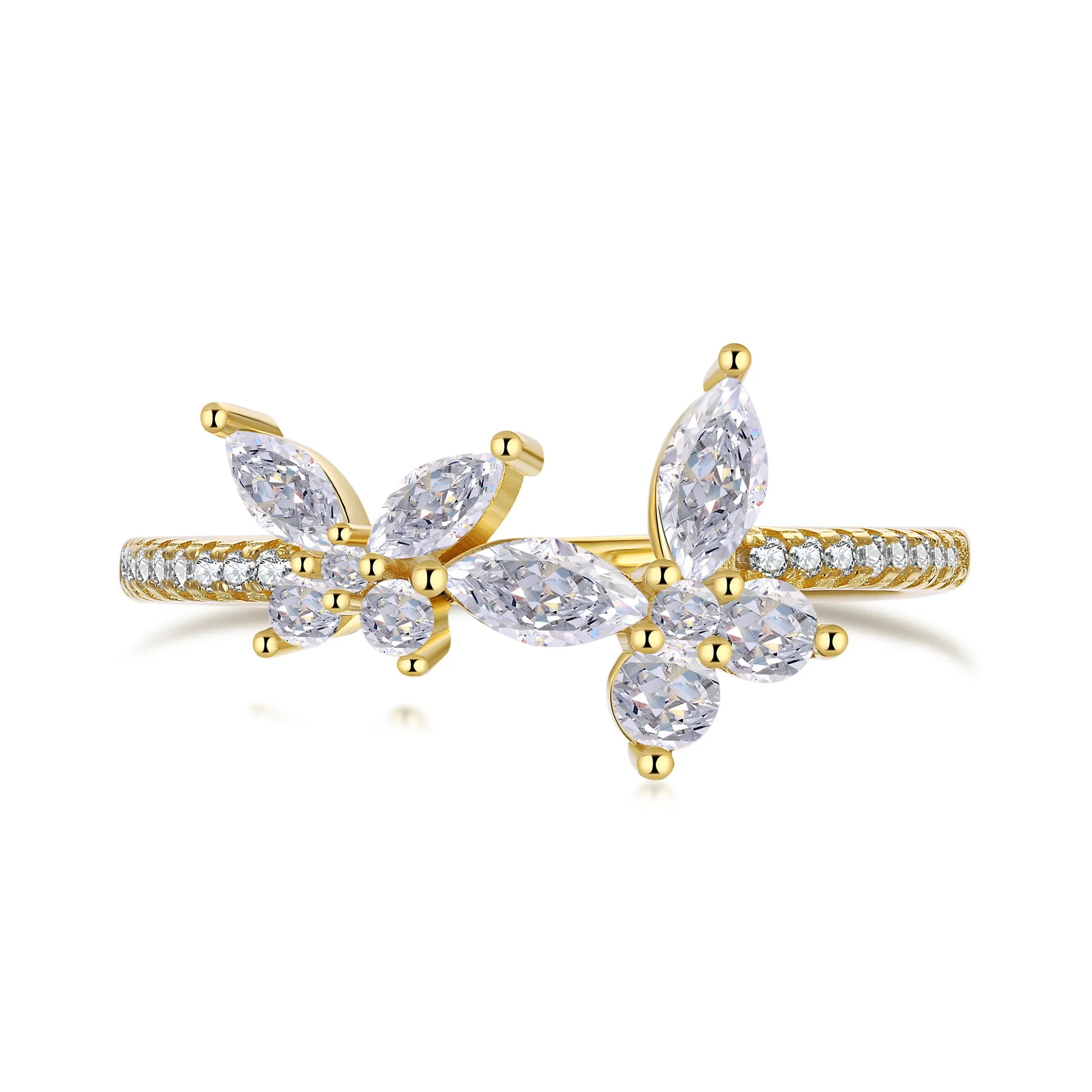 Butterfly Zirconia Band Ring 70100128