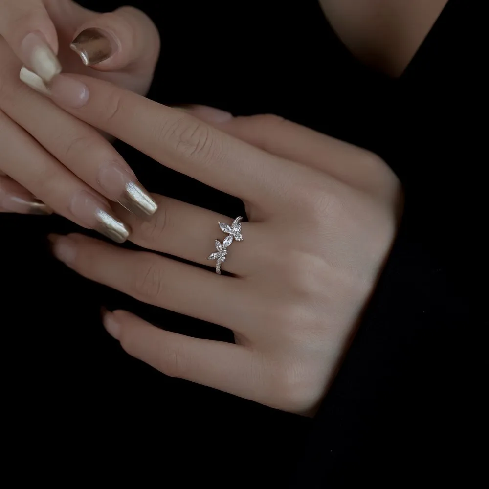 Butterfly Zirconia Band Ring 70100128 - image2