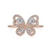 Shiny Butterfly Zirconia Band Ring 70100129