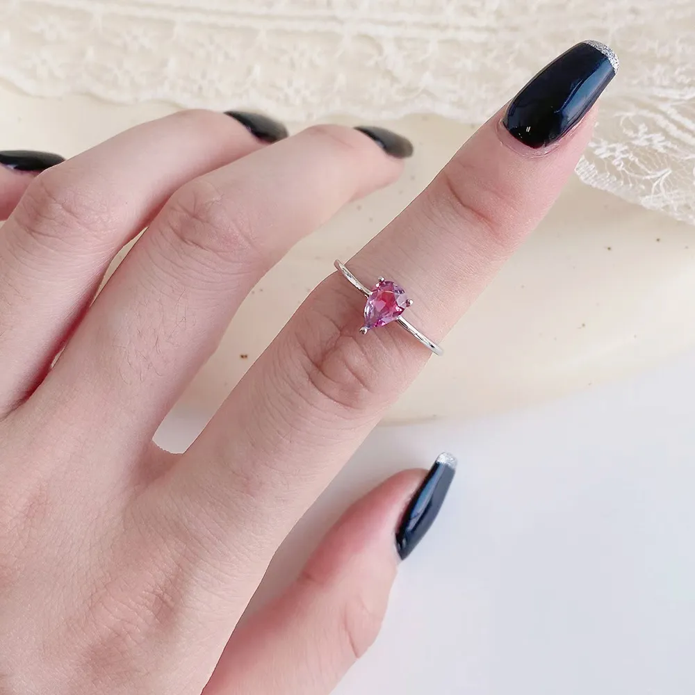 Pear Zirconia Stackable Band Ring 70100133 - image2