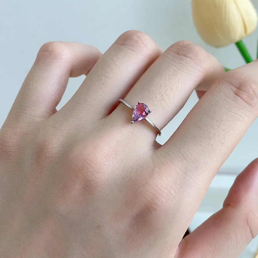 Pear Zirconia Stackable Band Ring 70100133 - image1