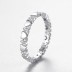 Minimalist Heart Zirconia Stackable Band Ring 70100142