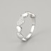 Heart Zirconia Stackable Band Ring 70100144