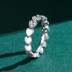 Shiny Hearts Zirconia Stackable Band Ring 70100145