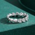 Shiny Hearts Zirconia Stackable Band Ring 70100145