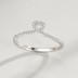 Geometric Hearts Zirconia Band Ring 70100146