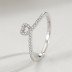 Geometric Hearts Zirconia Band Ring 70100146