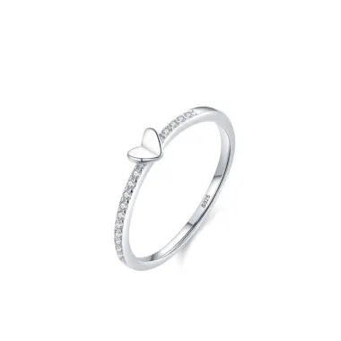 Solid Hearts Zirconia Band Ring 70100148