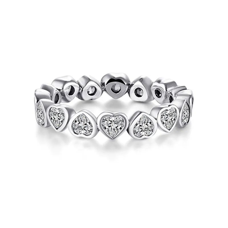 Vintage Hearts Zirconia Band Ring 70100149