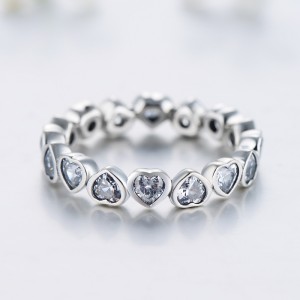 Vintage Hearts Zirconia Band Ring 70100149
