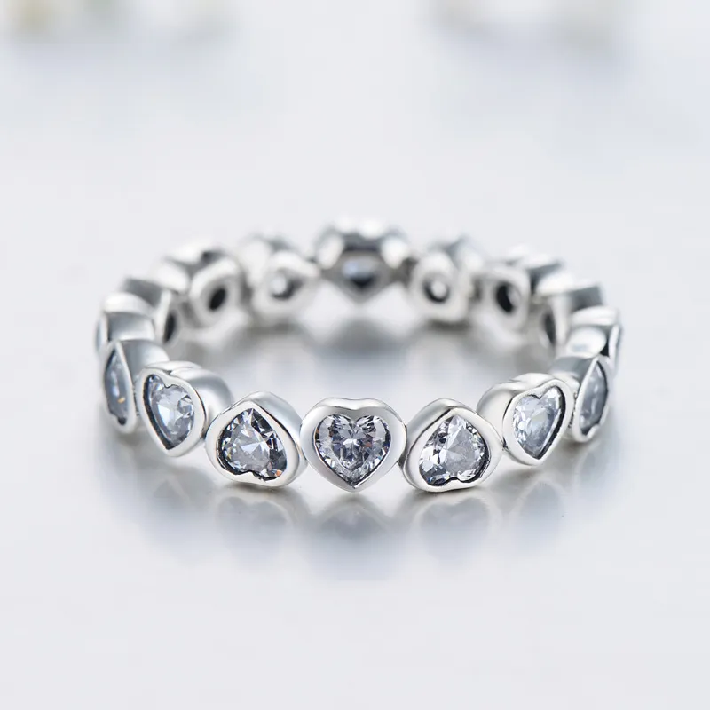 Vintage Hearts Zirconia Band Ring 70100149 - image2