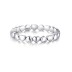 Solid Hearts Stackable Band Ring 70100150