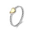 Tiny Gold Tone Hearts Band Ring 70100152