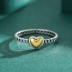 Tiny Gold Tone Hearts Band Ring 70100152