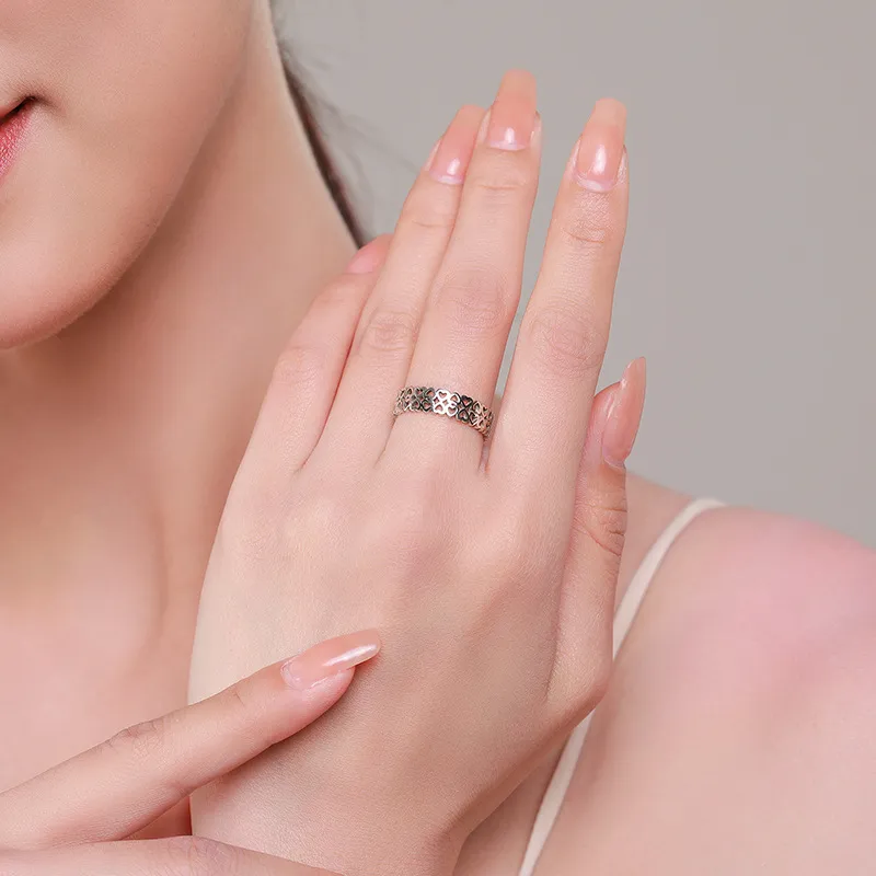 Hollow Hearts Stackable Band Ring 70100155 - image1