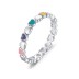 Colorful Enamel Hearts Band Ring 70100156