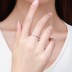 Minimalist Hearts Zirconia Stackable Band Ring 70100158