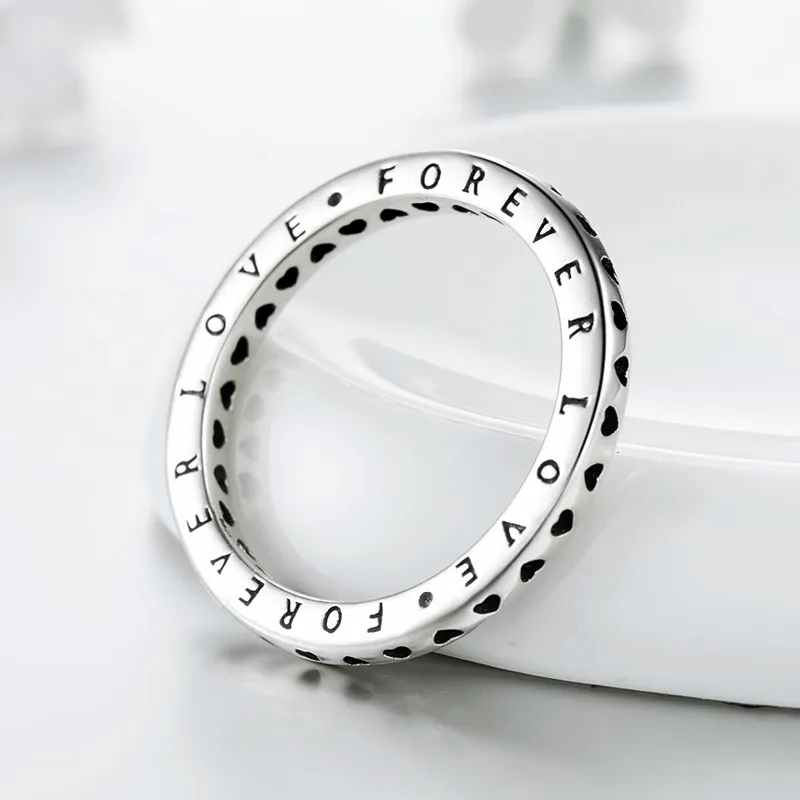 Vintage Forever Love Hearts Band Ring 70100159 - image1