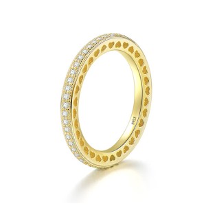 Sweet Hearts Zirconia Band Ring 70100163
