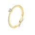 Minimalist Hearts Zirconia Stackable Band Ring 70100165