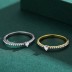 Minimalist Hearts Zirconia Stackable Band Ring 70100165