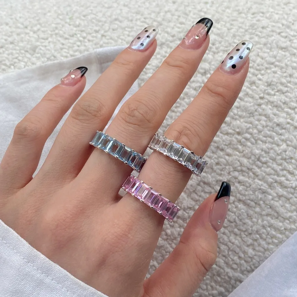 Sparkle Line Zirconia Party Band Rings 70100166 - image1