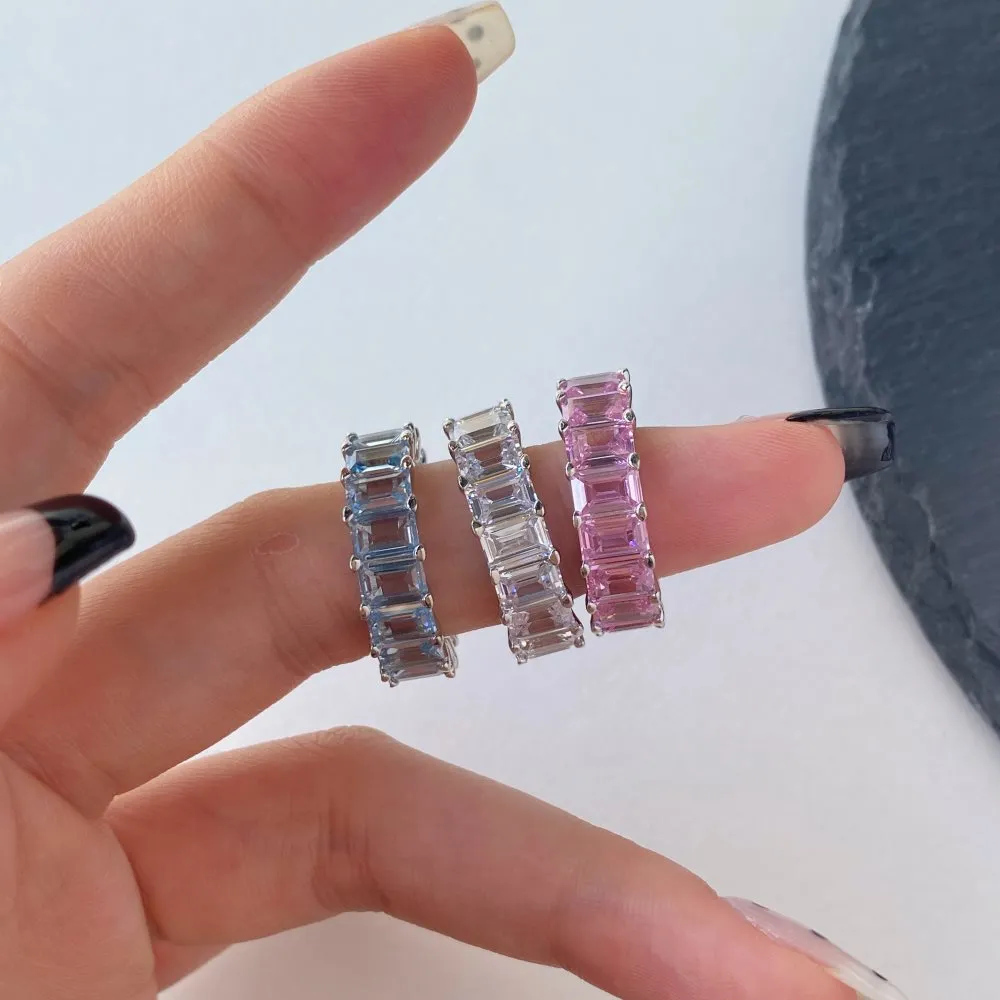 Sparkle Line Zirconia Party Band Rings 70100166 - image3