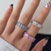 Sparkle Line Zirconia Party Band Rings 70100166