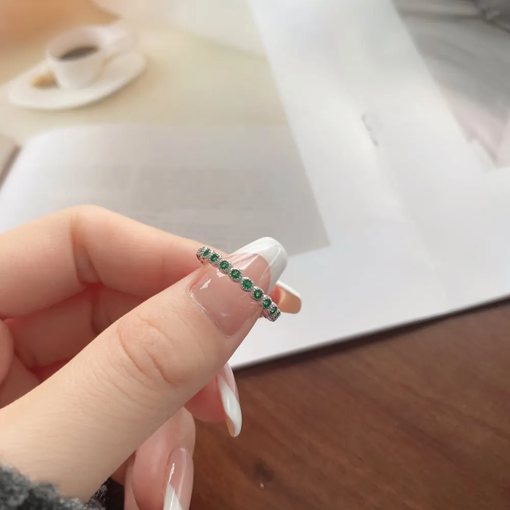 Elegant Round Zirconia Band Rings 70100168 - image2