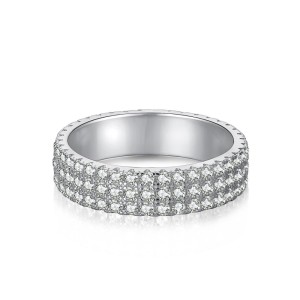 Classical Zirconia Wide Band Engagement Rings 70100169
