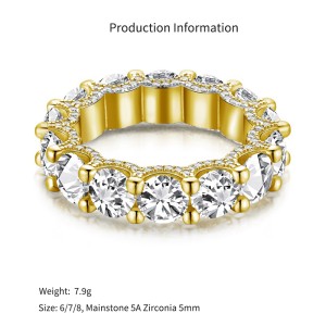 Luxury Cubic Zirconia Band Engagement Rings 70100170