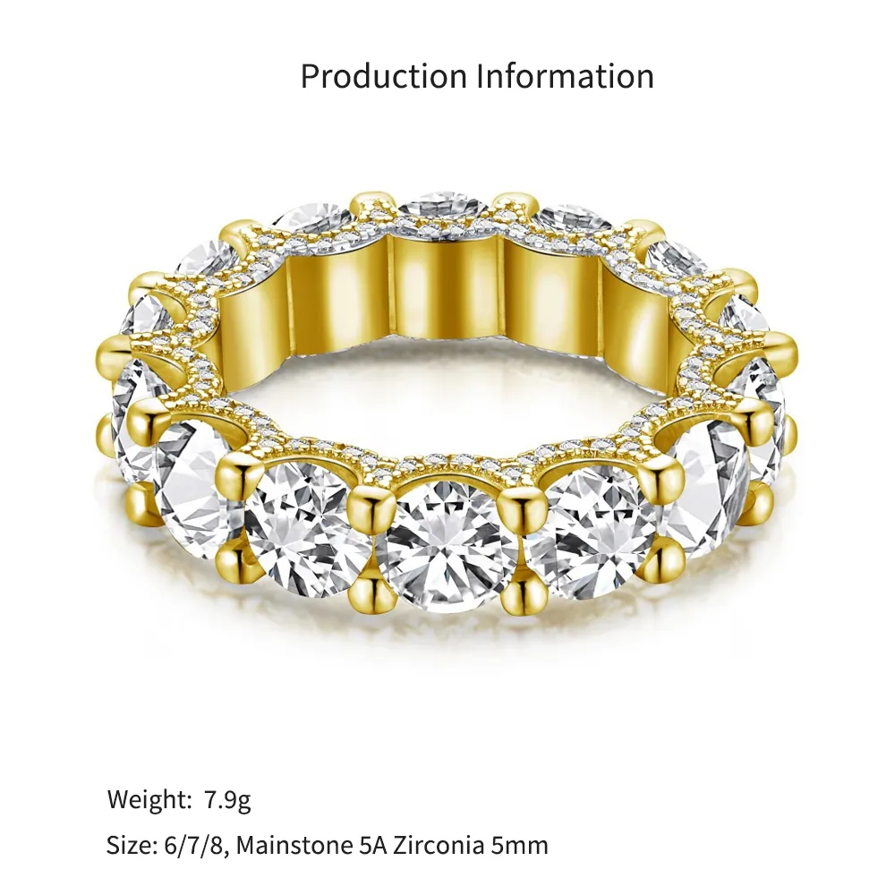Luxury Cubic Zirconia Band Engagement Rings 70100170 - image2
