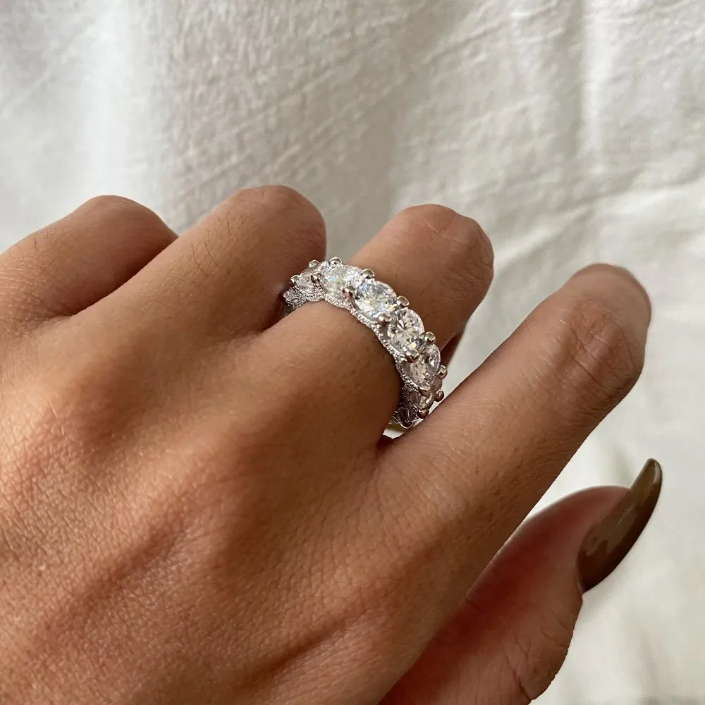 Luxury Cubic Zirconia Band Engagement Rings 70100170 - image4