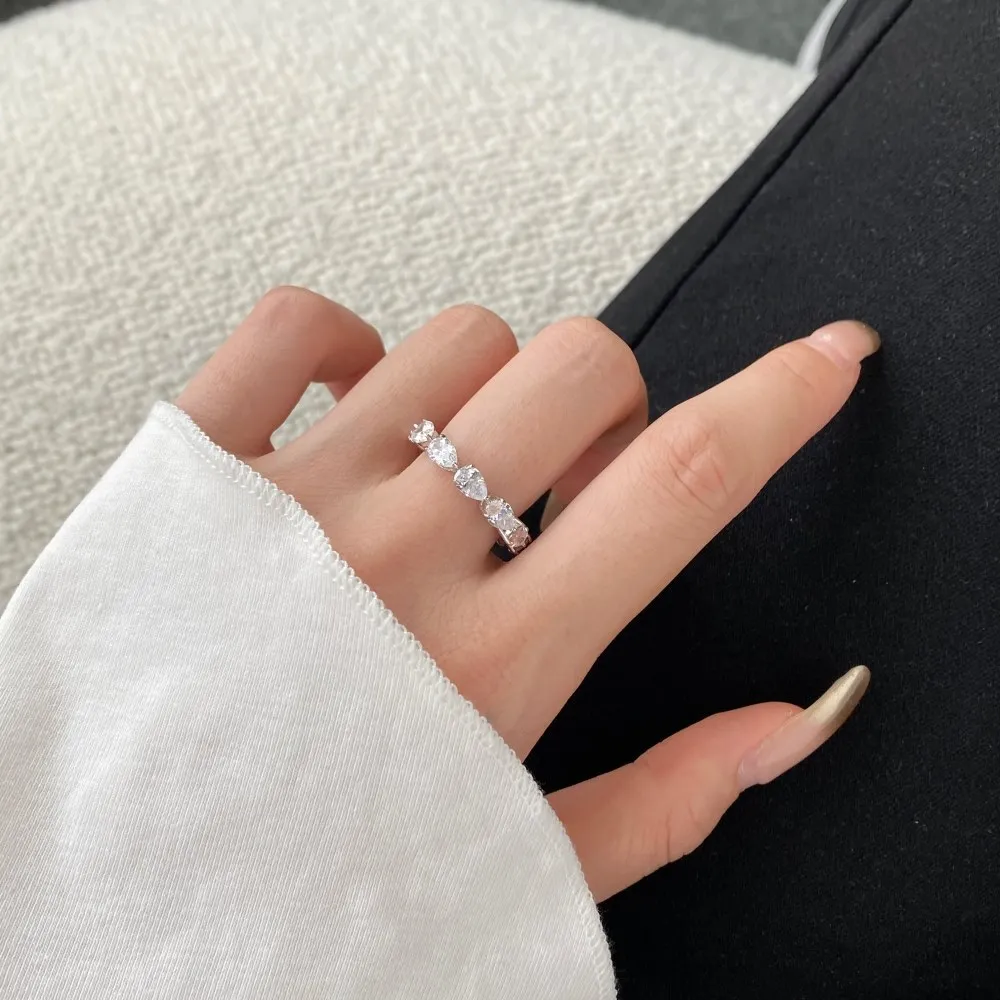 Luxury Teardrop Zirconia Band Party Rings 70100172 - image1
