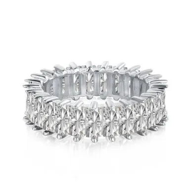 Sparkle Rectangle Zirconia Band Party Rings 70100176