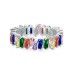 Colorful Rectangle Zirconia Band Party Rings 70100177