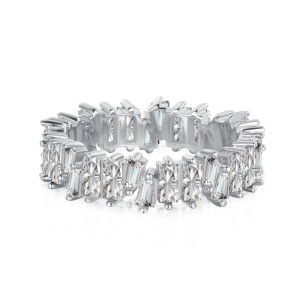 Colorful Rectangle Zirconia Band Party Rings 70100177