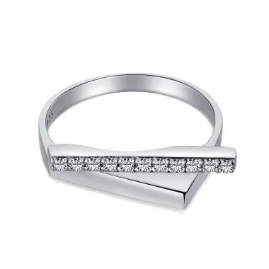 Unique Geometric Zirconia Band Rings 70100179