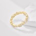Sparkle Teardrop Round Zirconia Band Rings 70100180