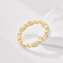 Sparkle Teardrop Round Zirconia Band Rings 70100180