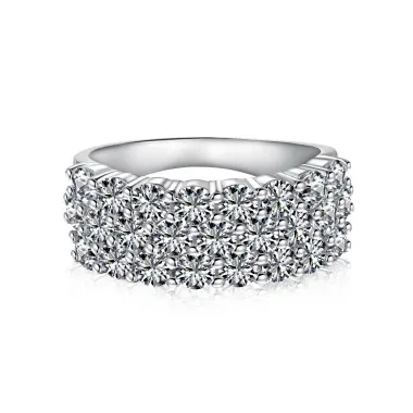 Sparkle Zirconia Wide Party Band Rings 70100181