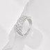 Sparkle Zirconia Wide Party Band Rings 70100181