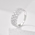 Sparkle Zirconia Wide Party Band Rings 70100181