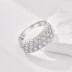 Sparkle Zirconia Wide Party Band Rings 70100181