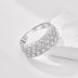 Sparkle Zirconia Wide Party Band Rings 70100181