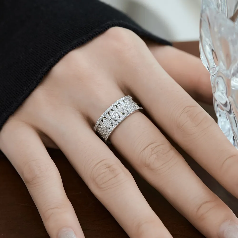 Vintage Zirconia Party Band Rings 70100184 - image2