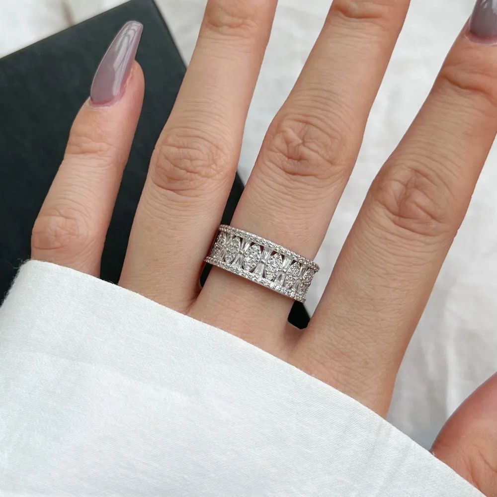Vintage Zirconia Party Band Rings 70100184 - image1