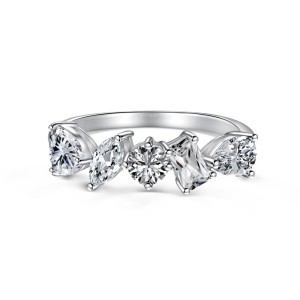 Unique Irregular Zirconia Party Band Rings 70100186